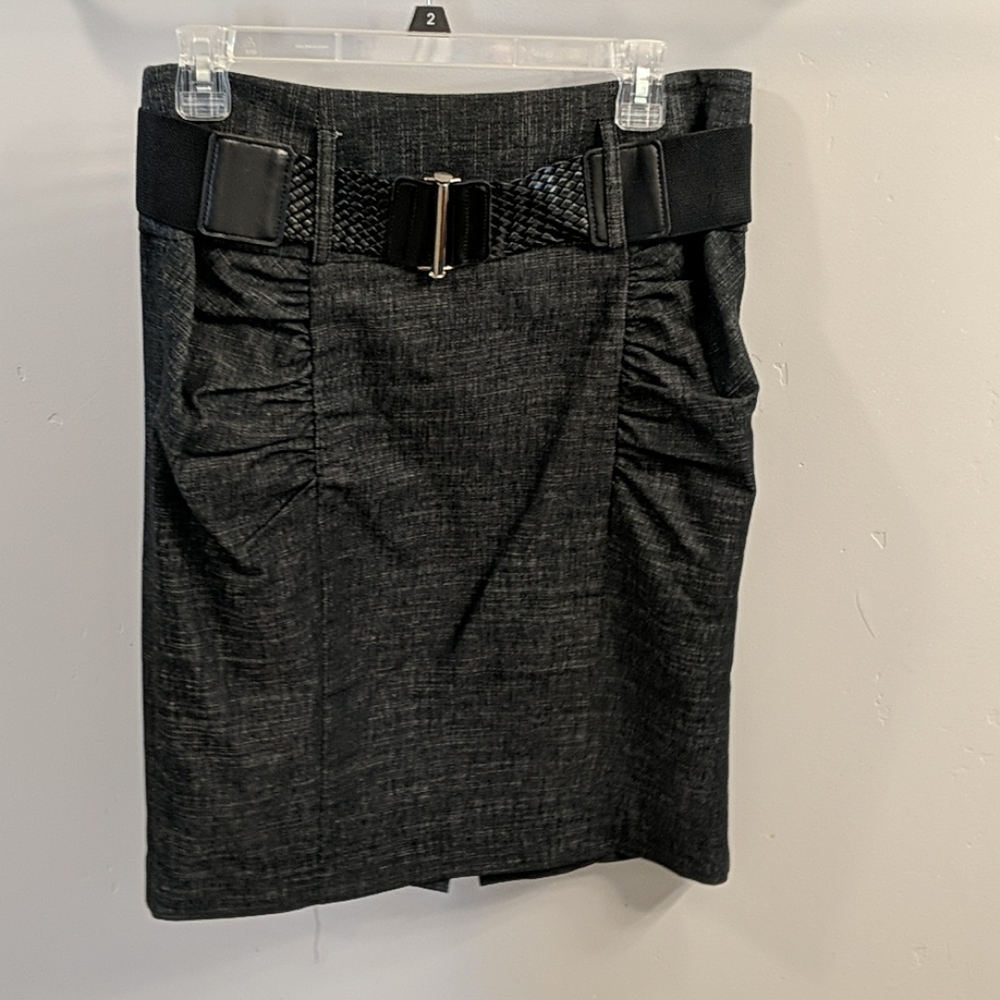 Slivery black skirt